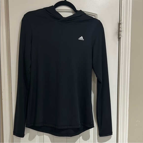 adidas Tops - Adidas Lightweight Black Long Sleeve Hoodie new
